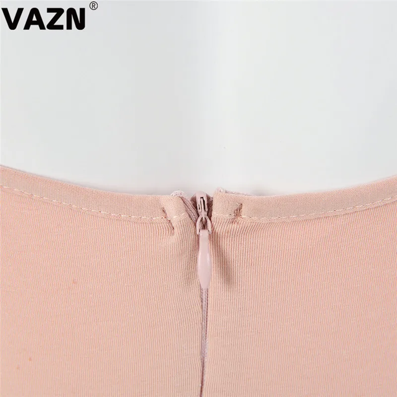 VAZN GFD18358 Новые вечерние женские комбинезоны с v-образным вырезом для офиса и леди, женский комбинезон без рукавов, длинные штаны, комбинезоны, сексуальная ветровка