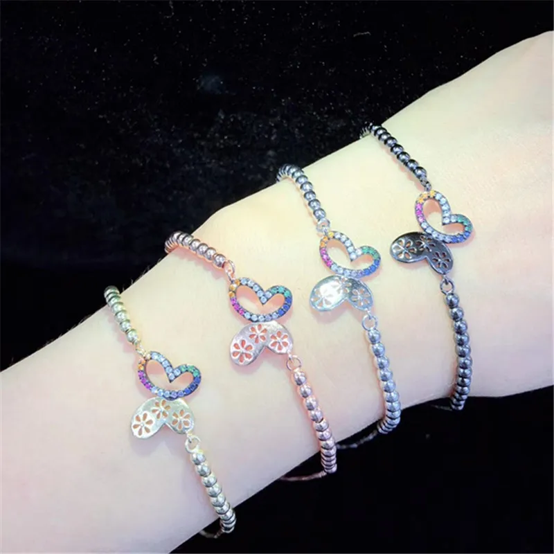 10 шт./лот высокое качество латунный браслет Pave CZ насекомое бабочка регулируемый браслет модные ювелирные изделия