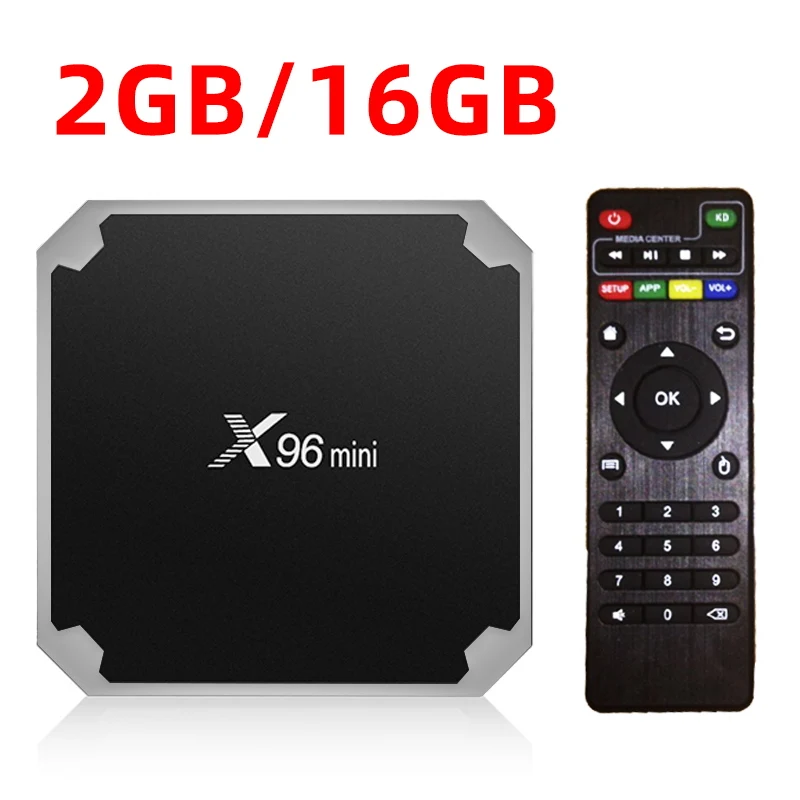RAM 2G ROM 16G X96 Мини Смарт ТВ приставка Andriod 7,1 с оперативной памятью 1G 2G rom 8G 16G Amlogic S905W четырехъядерный 2,4 GHz беспроводной wifi мультимедийная приставка - Цвет: RAM 2G ROM 16G