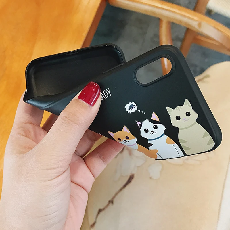 Luxury Soft Back Matte Color Cases for iPhone 8 plus 7 6 6s X XS max XR 5 5s SE Case Shockproof TPU Silicone Back Cover Capa