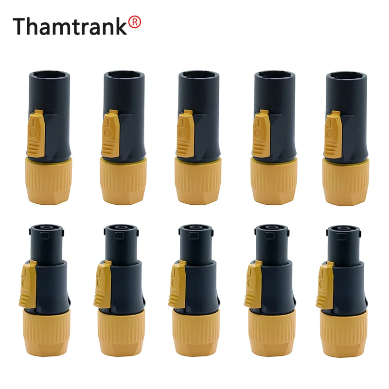 10Pcs  PA66 Flame-retardant Industrial Power connector Output Input 20A Waterproof Power connector LED LargeScreen Power Plug