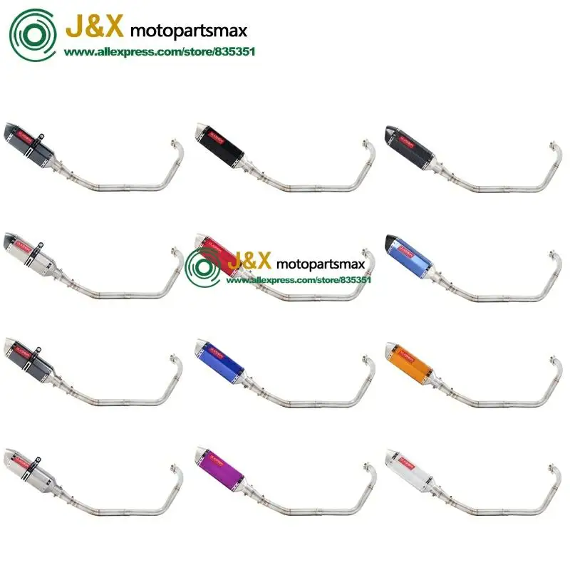 Полная выхлопная система мотоцикла Escape slip on для yamaha YZF R15 MT15 MT-15 2008- средняя труба глушителя DB-Killer