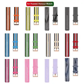 

Denim Canvas Watch Strap Wristband For Huawei Honour Smart Watch Replacement Simple Bracelet Watch Strap 22mm