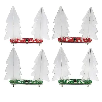 

DIY Full Color Changing LED Acrylic 3D Christmas Tree Kit Home Decorations