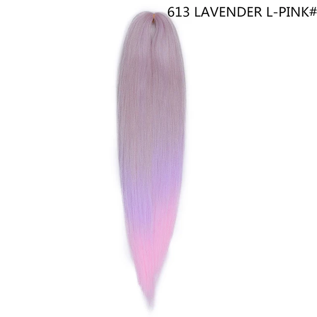 Miss Rola Synthetic 26 Inches 75g Kanekalon Hair Wholesale Bulk Braid Hair Extension Pre Stretched Pink Blonde Twist Jumbo Braid T4/27/30