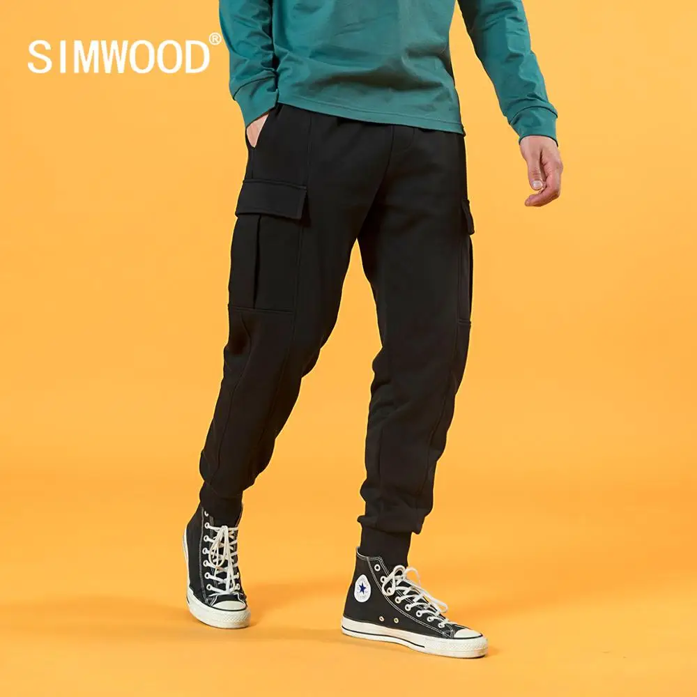 SIMWOOD 2020 Autumn Winter New Cargo pants men comfortable jogger sweatpants plus size gym hip hop trousers SJ170876 SIMWOOD 2020 Autumn Winter New Cargo pants men comfortable jogger sweatpants plus size gym hip hop trousers SJ170876