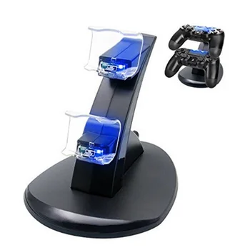 

New Dual USB Charging Dock for PlayStation 4 Game Controller Handle Charger for PS4 Joystick Gamepad Charging Station Stand