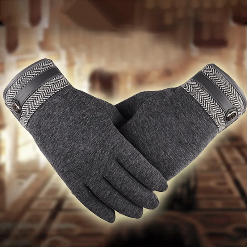 Мужские перчатки Pui tiua унисекс, красочные перчатки для мобильного телефона, теплые мужские и женские зимние варежки, черные теплые перчатки для вождения смартфона
