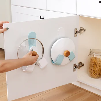 

Kitchen Storage Rack Wall-Mounted Non-Perforated Pot Cover Plate Tableware Storage Rack Kitchen Storage Supplies Rack