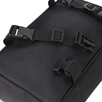 

Bike Storage Bag Zipper Rack Bag Two Compartments Pannier Trunk Bag with Taillight
