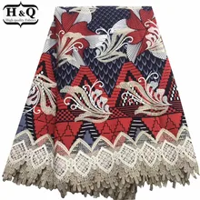 Рождественское платье Африканский принт восковая кружевная ткань хлопок Гипюр кружево африканская Анкара вышитая ткань батик с кружевом 6 ярдов