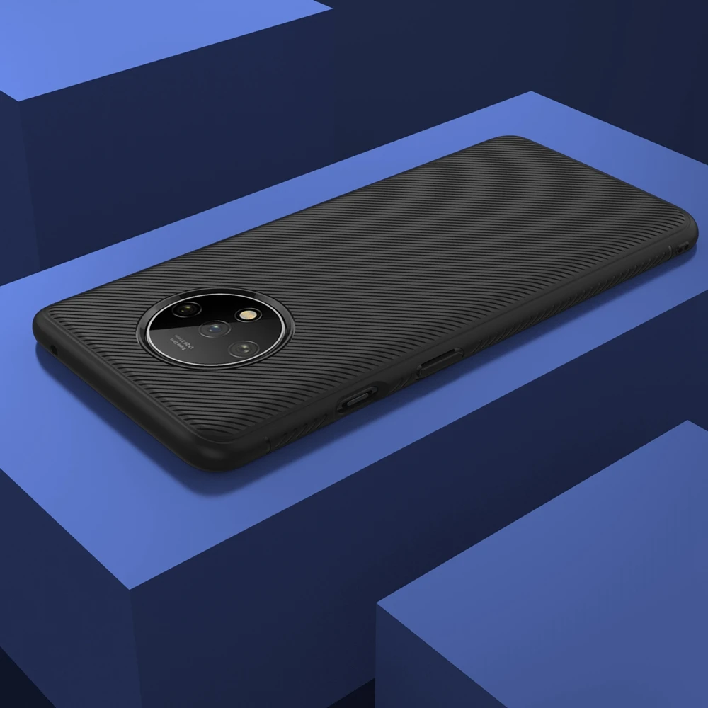 Для Etui Oneplus 7T чехол Роскошный Environ противоударный твил силиконовый чехол для Funda Oneplus 7T Pro 1+ 7T чехол для телефона мужской