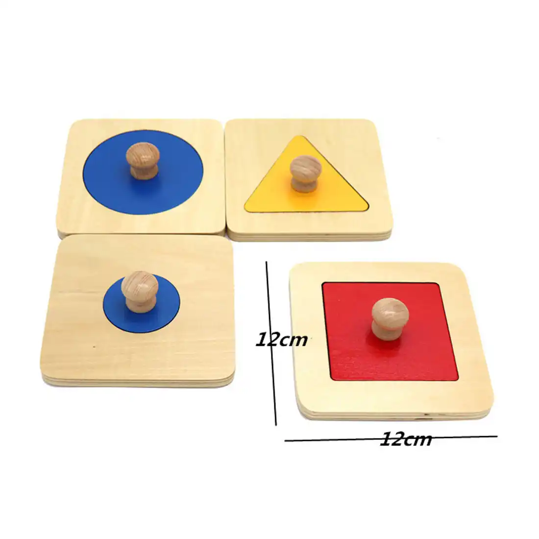 kids sensory wood knob puzzles peg board geometric