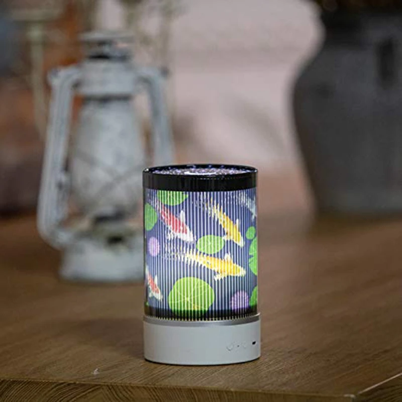 

BMBY-Night Light, Moving Animated Night Light,Starlight Projection Lamp Moving Christmas Deer, Wolf, Fire-Breathing Dragon, Hall