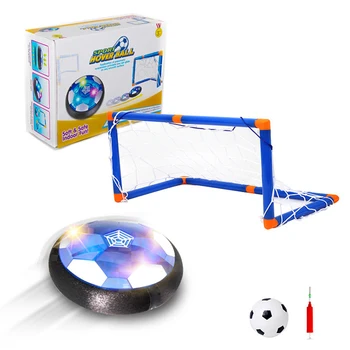 

Air Power Soccer Kids Toys Hover Soccer Ball Set Rechargeable with LED Light Goal for Indoor Playing Include Gate