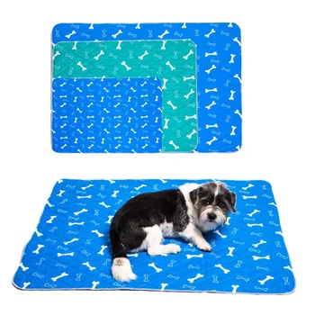 

Dog Pad Three-layer Waterproof PVC Diapers Cute Pattern Water Absorption Cat Urine Pad Reusable Washable Pee Mattress Cushion