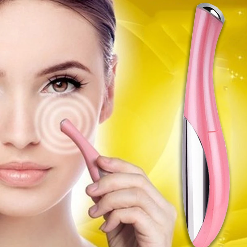 

2 in 1 Electric Eye Massager Anti Aging Wrinkle Eye Patch Relief Micro-current Massage Negative Ion Importing Eyes Care Device