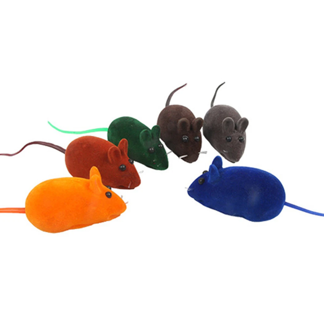 Игрушка RC беспроводной механизм обмотки игрушечная Мышка для кошки для кота собаки домашнего животного выполнение фокуса игрушка плюшевая крыса механическое движение крыс дропшиппинг