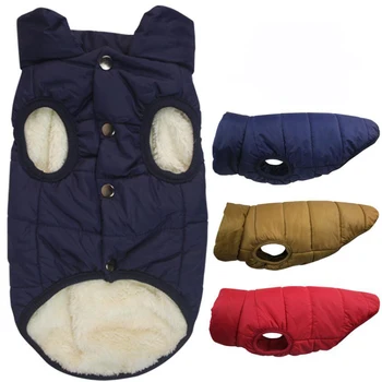 

2020 Hot Cute Autumn Dog Clothes Printed Red Blue Warm Dog Vest For Small Medium Dogs Pet Puppy T Shirt Size XS-3XL