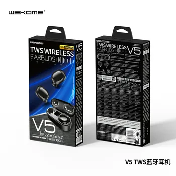 

For Wekome Really Wireless Tws Bluetooth Earphoe Hine 3D Surround 5.0 Battery Indicator Digital Wk Cross Border Private Mode V5