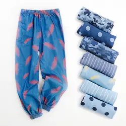Pantalon d'été en mousseline de soie à pois, deux pièces, longueur cheville, pour bébé garçon, sarouel, 2021, 3 12T 