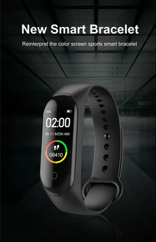 

Global Version M4 Sports Smart Watch Newest BT 5.0 Music Sports Wristwatch heart rate monitor waterproof IP67 7 days stand time