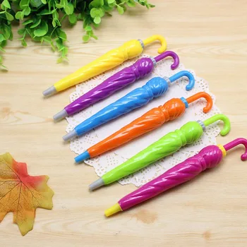

1 pcs Creative Pen Candy Colors Umbrella Shape Ballpoint Pen Blue Ink Pen 1.0mm Writing Stationery Student Prize Office Gift
