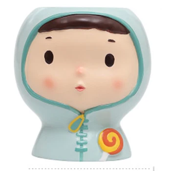 

Cute Cartoon Girl Succulent Flower Pot Micro Landscape Flower Decoration Pot HFing