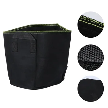 

2Pcs Plant Nursery Bags Garden Seedling Planting Bags Planting Container (Black)