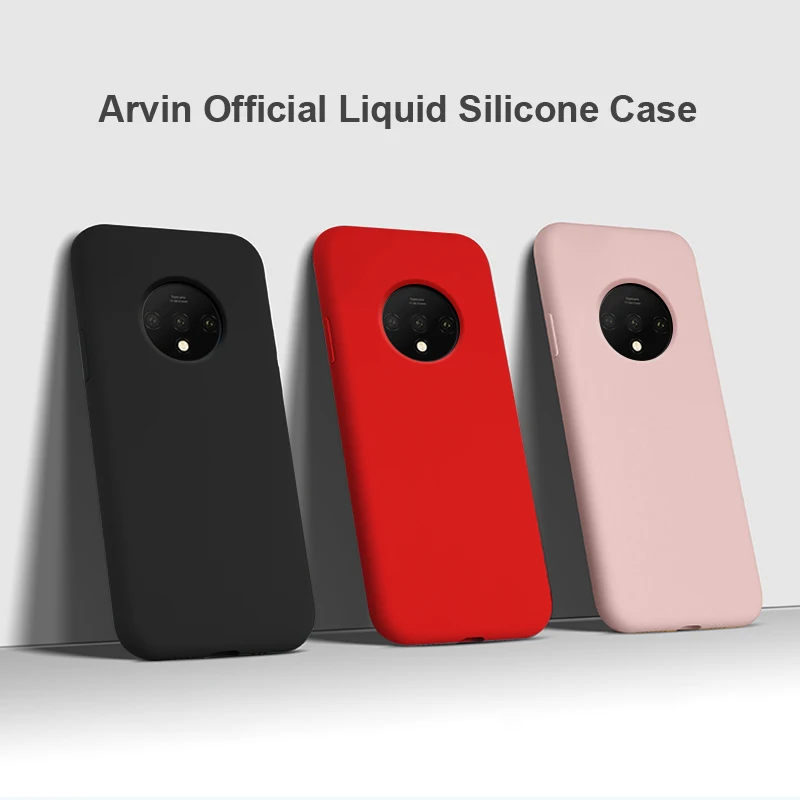 Оригинальный чехол Arvin для Oneplus 7T Pro силиконовый с жидкой мягкой подкладкой из