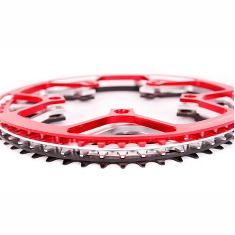 Online Litepro ultraligero 130 BCD 45T 47 53T 56T 58T A7075 de aleación de BMX plato plegable bicicleta BMX de sillín de bicicleta de platos y bielas diente