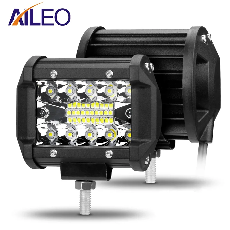 

AILEO 4 inch LED Bar LED Work Light Bar for Driving Offroad Boat Car Tractor Truck 4x4 SUV ATV 12V 24V Rated 60W Actual 15W