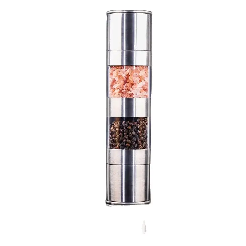 Willow & Everett Salt and Pepper Grinder Set, Stainless Steel