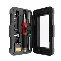 Gas Soldering Iron Set Self-ignition Welding Torch Pen Kit Multifunctional Butane Tip Blow Burner Welding Repair Tools Household 2