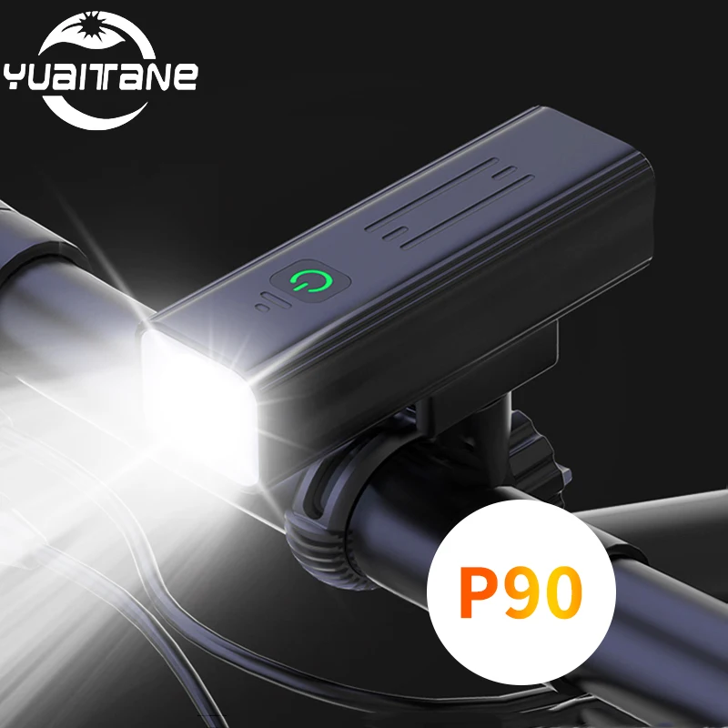 New Powerful XHP90 MTB Bike Light Front T6/L2/P50 Waterproof USB Rechargeable Flashlight LED 3200mAh Bike Headlight Power Bank