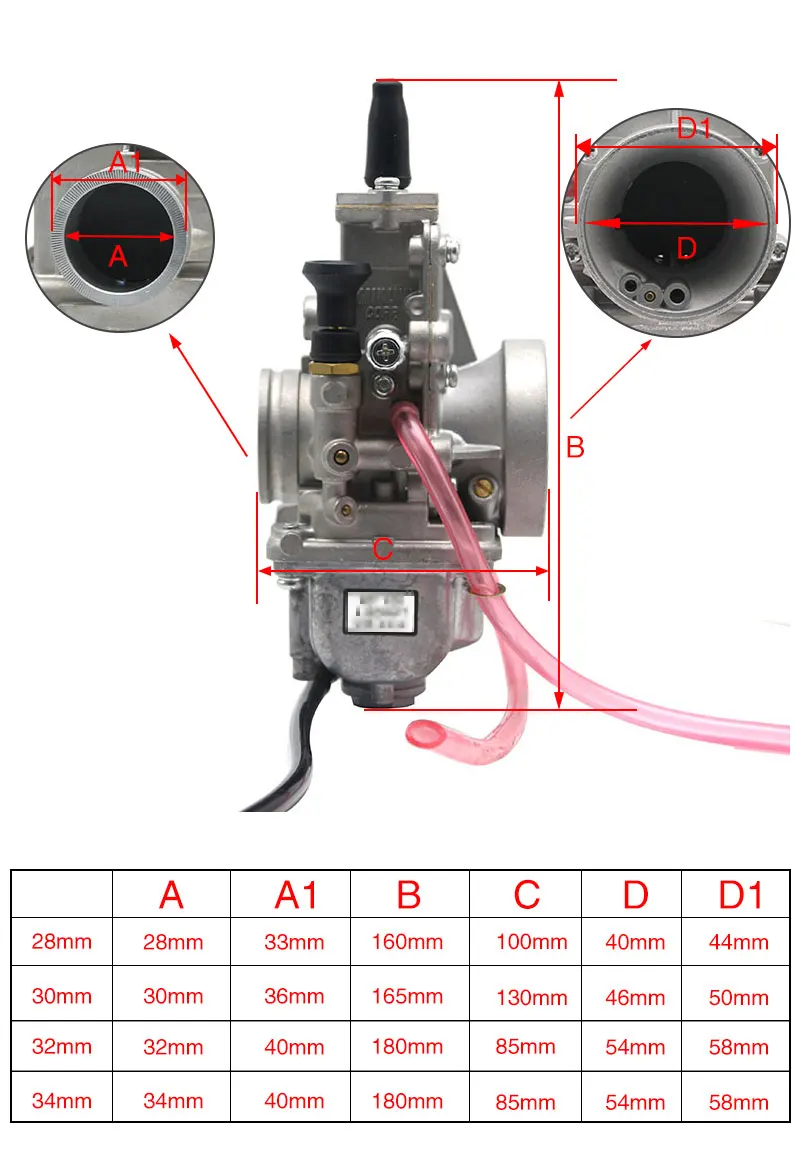 Zsdtrp para mikuni carburador vergaser carb tm28