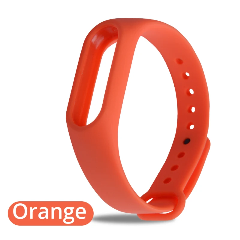 PZOZ для Xiaomi mi Band 2 3 Спортивные умные часы с ремнем силиконовый браслет mi Band 3 4 экран протектор браслет ремешок браслет - Цвет: Orange Strap