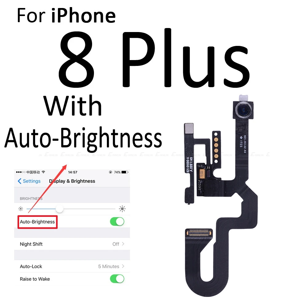 Фронтальный световой датчик приближения камеры гибкий кабель для iPhone 7 8 Plus X XR XS Max Запасные части