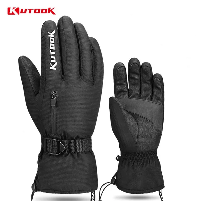 US $15.03 KUTOOK Thermal Winter Skiing Gloves Waterproof Windproof Glove Fist Protection Ski Snowboard for Me