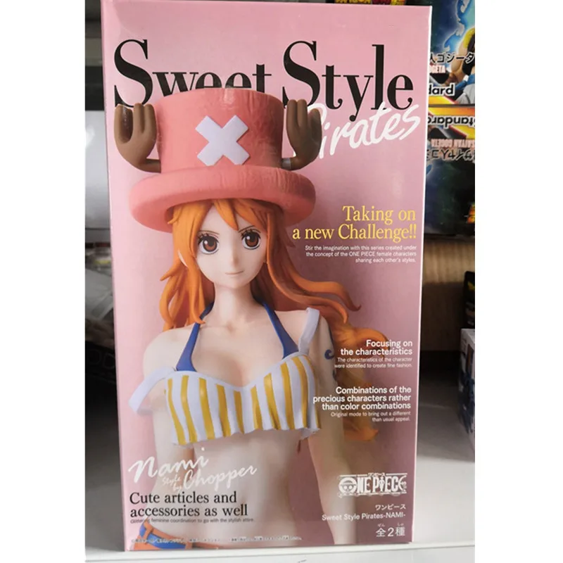 Аниме one piece Nami с шапкой чоппера Сексуальная ПВХ фигурка Коллекционная модель игрушки куклы 22 см A240