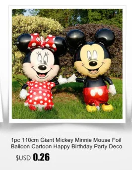 1 набор DISNEY Фольга надувные шары mickey Мышь минни тематическая вечеринка на день рождения украшения детские игрушки Aniversario баллоны Baby Shower Globos