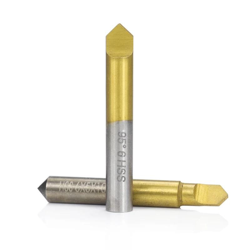 XCAN Key Cutter TiN Coated HSS Flat Knife Drill Bit 95-110 Degree for Key Cutting Machine Parts