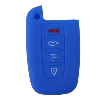 

2 Colors Silicone Car Key Cover,Hot sale silicone car key cover for HYUNDAI SantaFe IX45 4 Buttons Smart Car key New