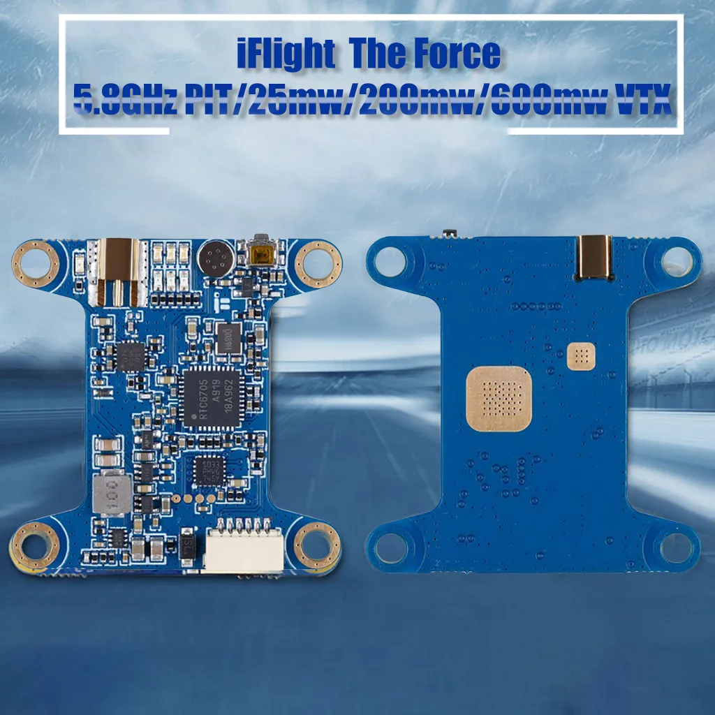IFlight The Force 5 8 GHz 600mW VTX 48CH PIT/25mw/200mw/600mw переключаемый передатчик FPV Поддержка OSD