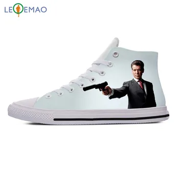 

Custom Spring Autumn Canvas Shoes Pierce Brosnan High Quality Handiness Flats Men's Casual Shoes Comfortable Big Off White