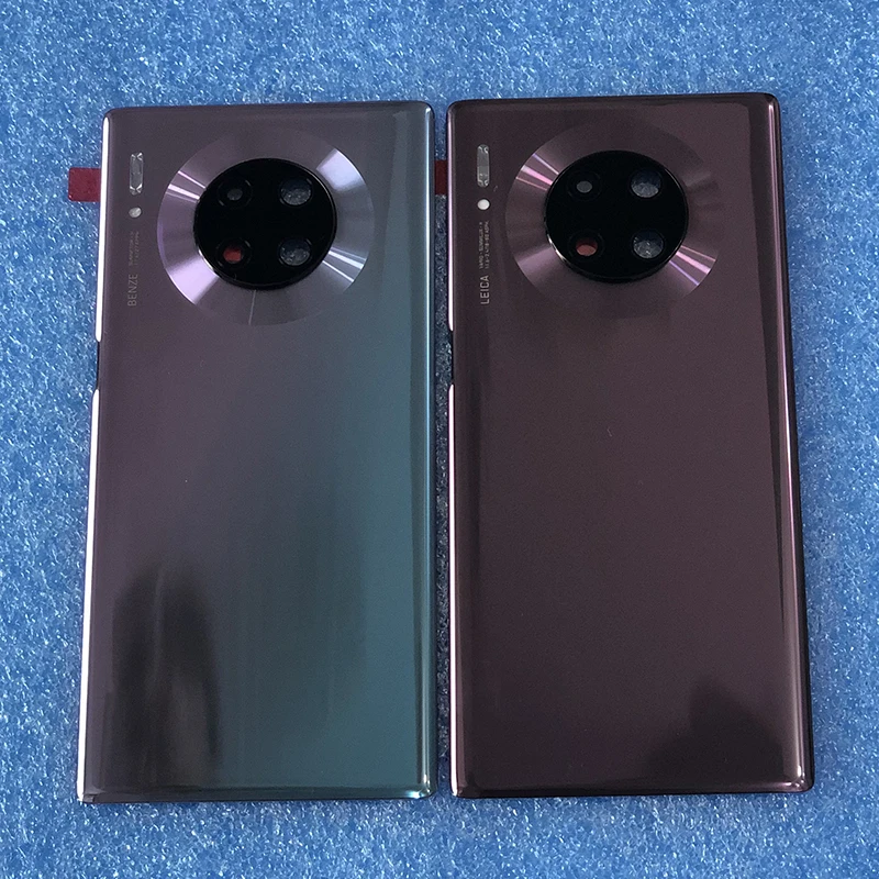 Для 6,5" huawei mate 30 Pro LIO-L09 LIO-L29 3D стеклянная задняя крышка батарейного отсека чехол+ рамка для камеры стеклянный объектив+ наклейка