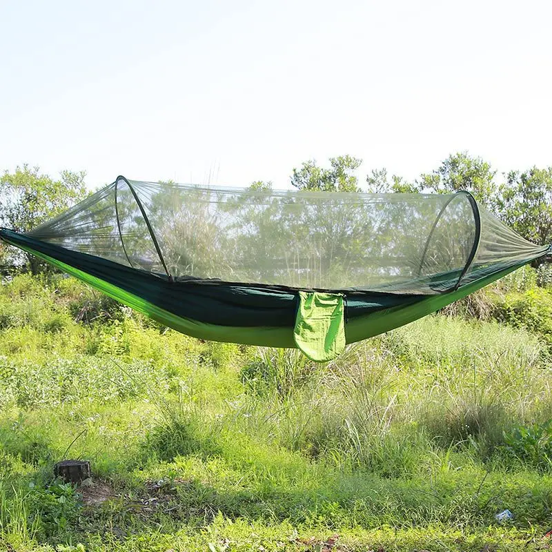 

Really Sell Extra-large Camping Hammock Mosquito Net Anti-mosquito Outdoor Hammock Quickly Open Indoor Swing