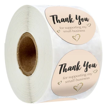 

500pcs Thank You Stickers For Supporting My Small Business Seal Labels For Handmade Baking Package Gift Decor Business Stickers