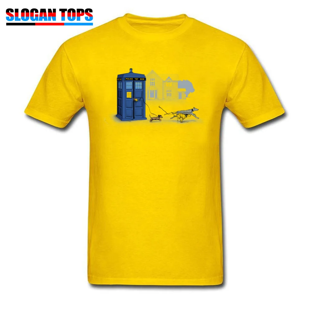 Who Let The Dogs Out? Футболка для мужчин Доктор Кто футболка время Tardis путешествий сайту