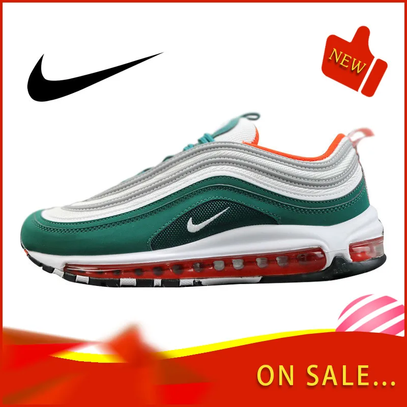 Оригинальный Nike Оригинальные кроссовки Air Max 97 LX Для мужчин без носка, беспатная Мода Спорт на открытом воздухе удобные дышащие туфли 2019
